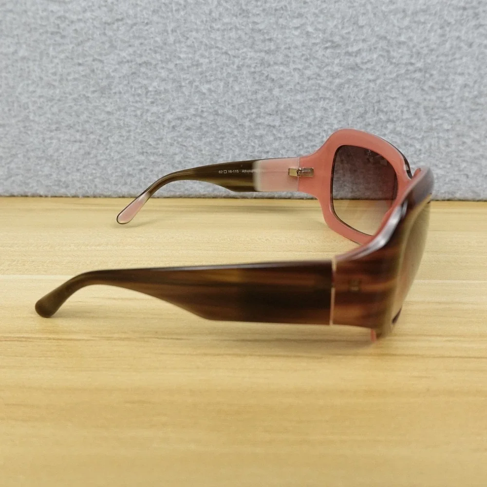 Oliver Peoples Athena Sunglasses 62-16-115 Brown Pink Gradient Lenses Japan